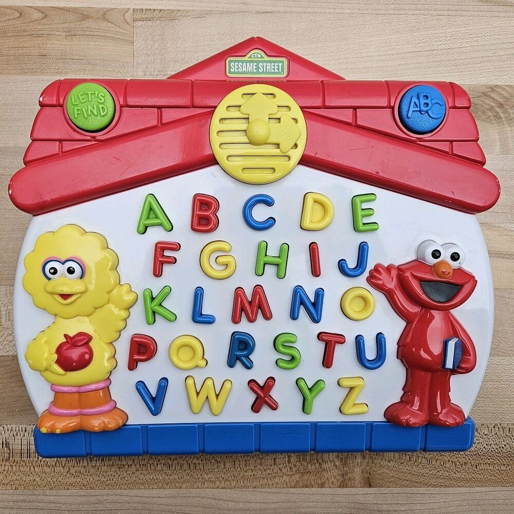 Vintage Tyco Sesame Street Big Bird Elmo Let's Find ABC Electronic Alphabet 1997